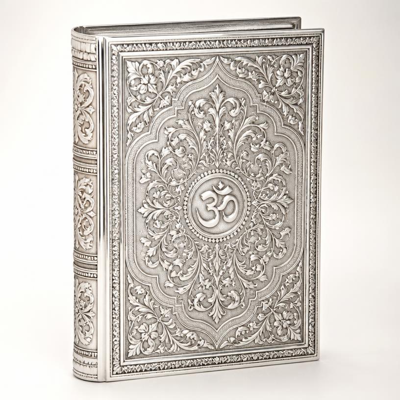 Silver Bhagavad Gita Casket